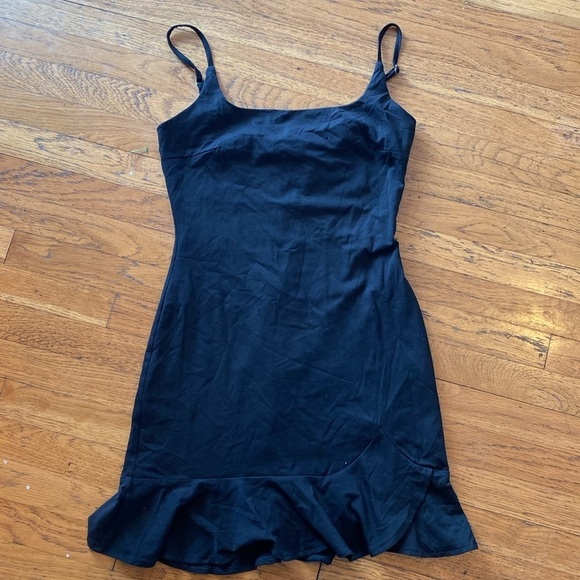NWOT Princess Polly Kiribati Mini Black Spaghetti Strap Dress Size 6 - Picture 6 of 14